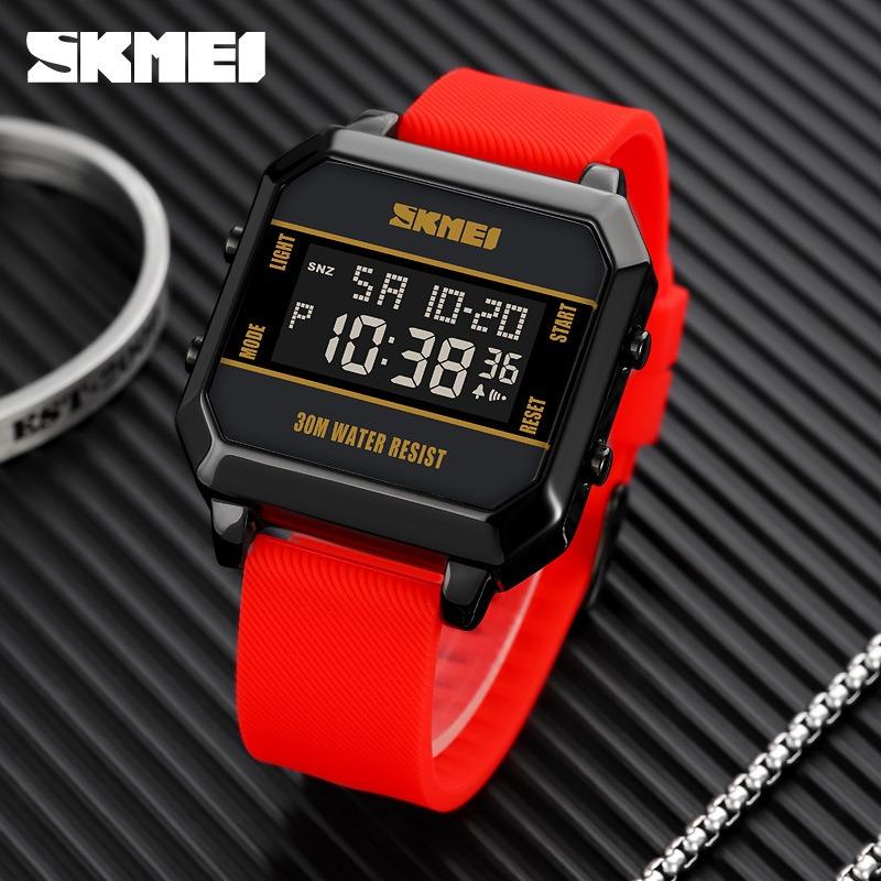 Electronic watch Fashion multi-functional male student sports watch Waterproof chronograph stopwatch Trendy brand men's electronic watch