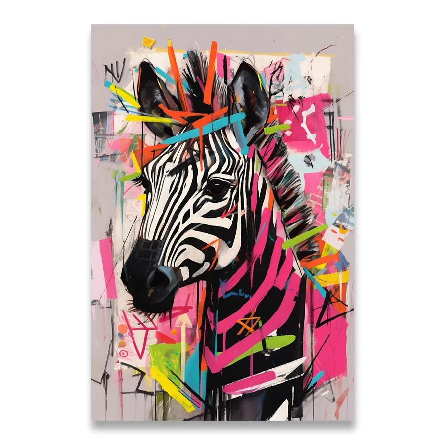 Canvas Painting Home Decorations Colouring Room Decor Animation Decoration Wall Decororation Doodle Lions Elephants Anime Sketch