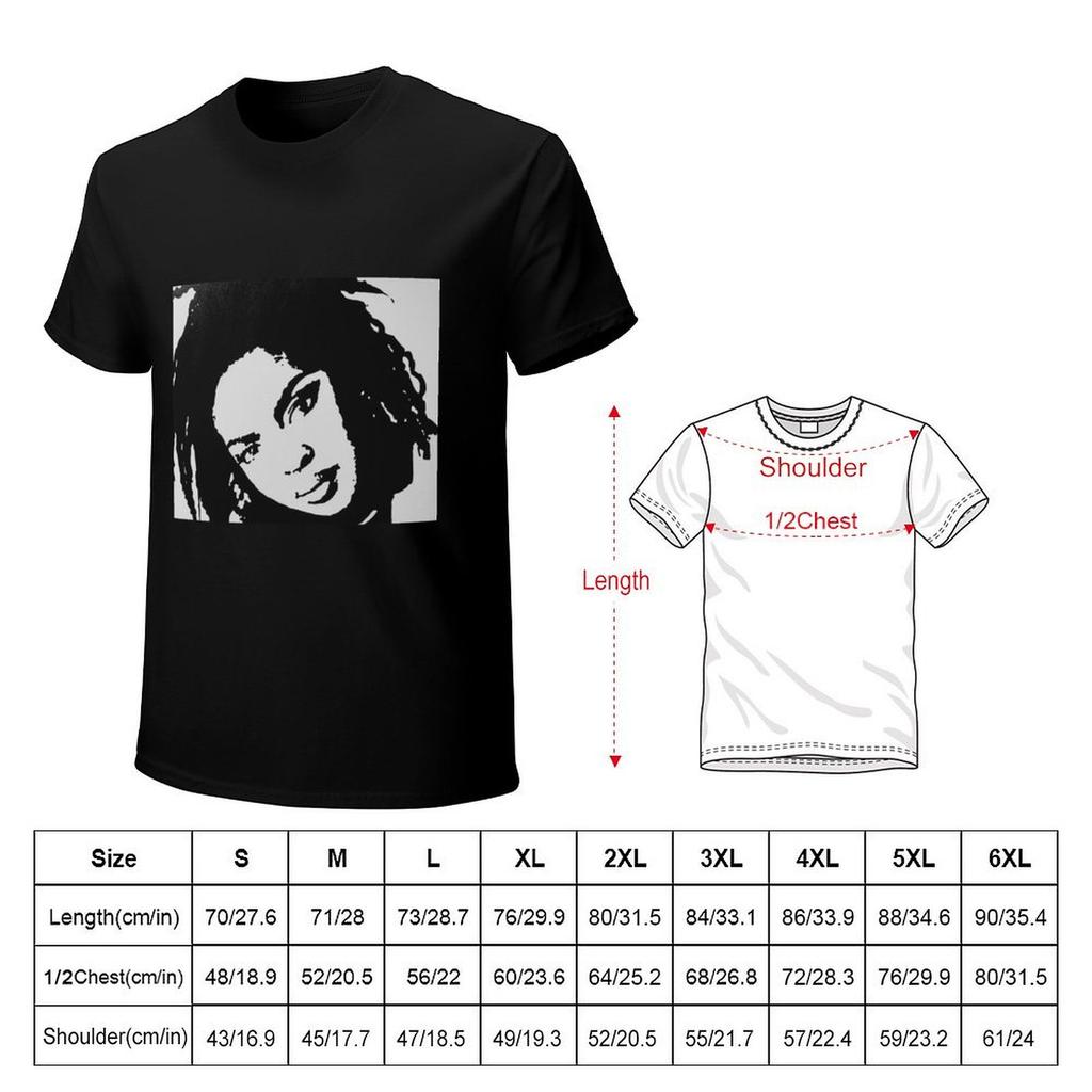 Lauryn Hill T-shirt Vintage Anime T-shirt Skjortor Grafiska T-shirts Träningssweatshirts, Herr