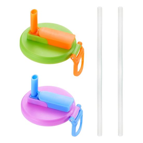 Soda Can Silicone Lids Portable Straws Can Covers BPA-Free Reusable Soda Can Marker