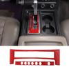 Red Carbon Fiber Center Console Gear Shift Trim Sticker for Hummer H2 2003-07