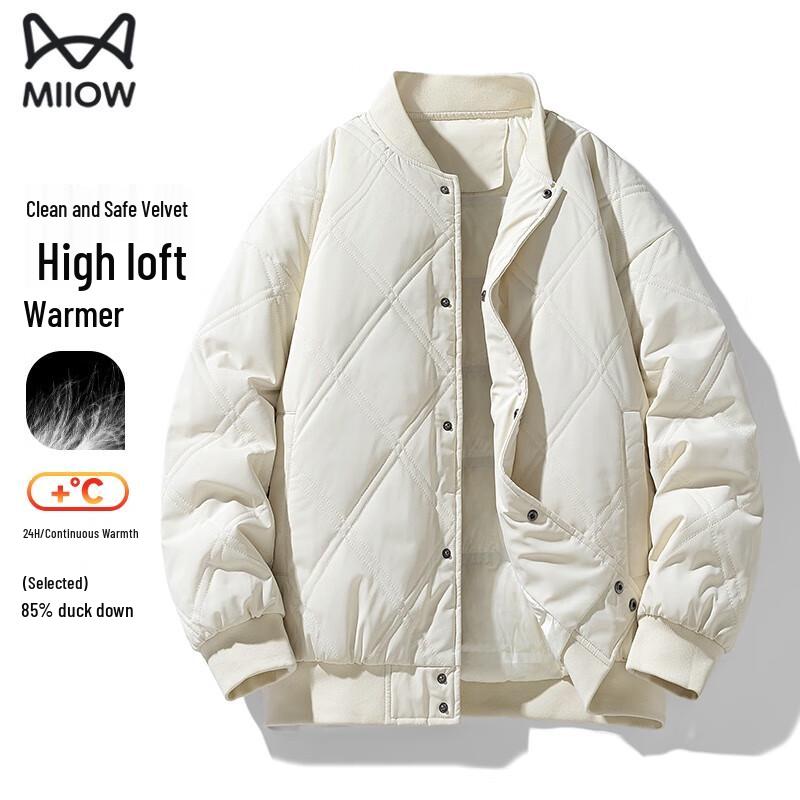 MiiOW Men s Baseball Collar Down Jacket 2XL