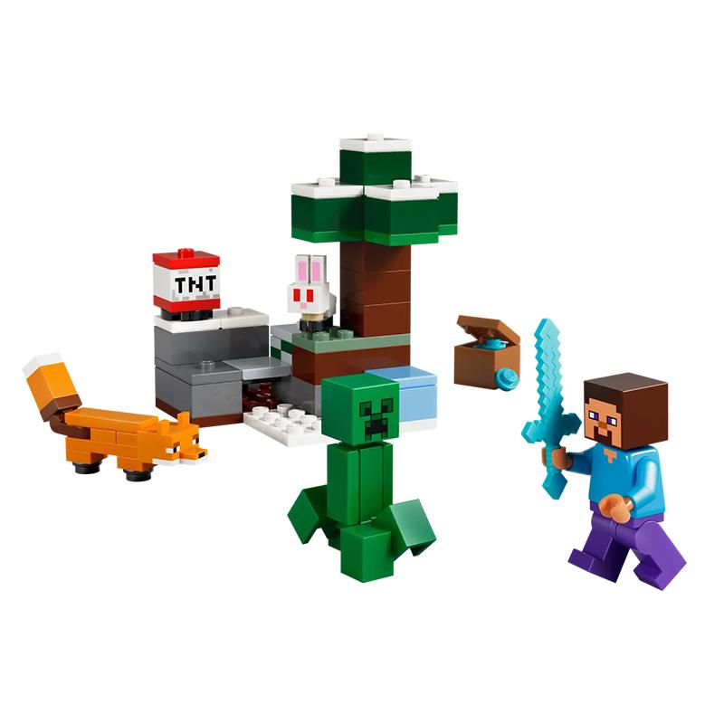 LEGO 21583 Steve's Taiga Adventure Block Toys