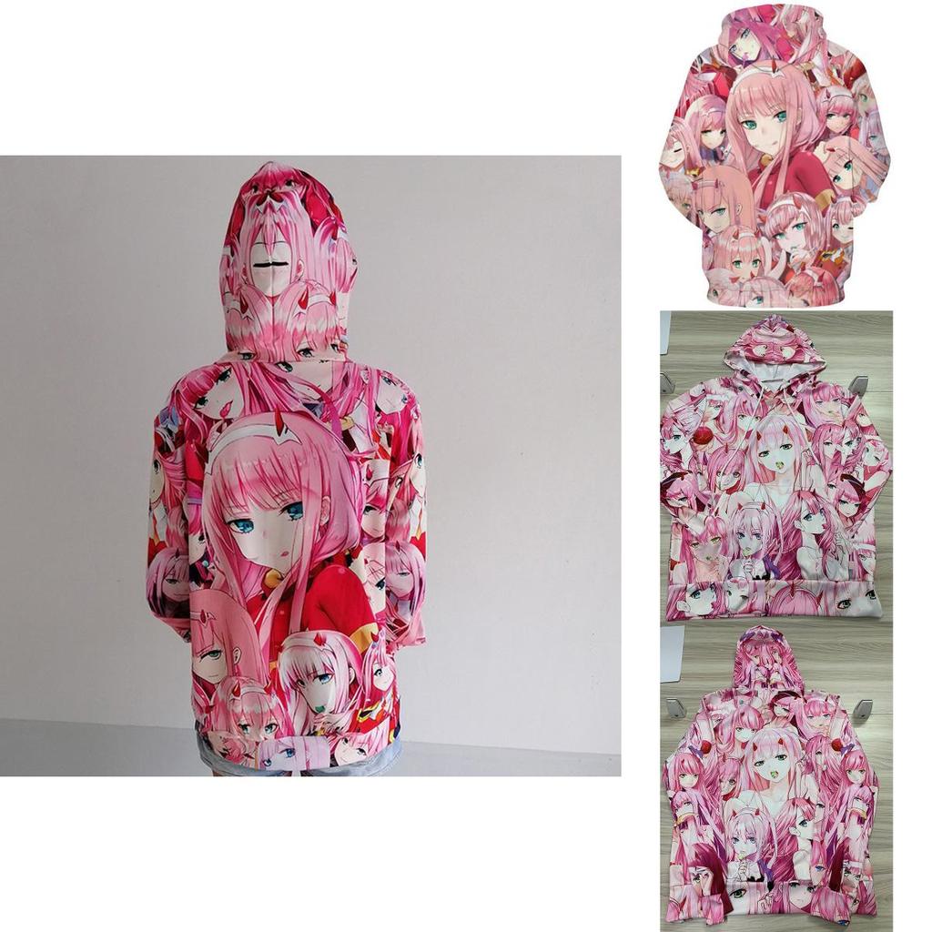 Cozy And Stylish Anime Darling In The Franxx Zero Two Pattern Unisex Hoodie