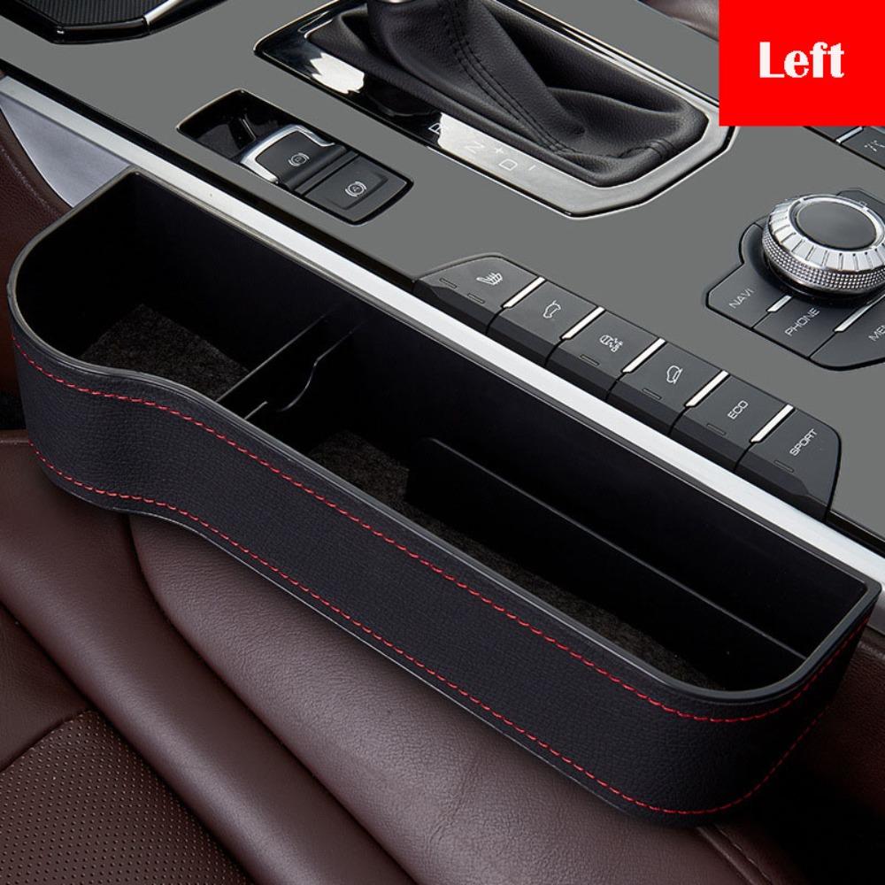 PU Leather Car Seat Gap Filler Storage Box Multifunction Durable Car Crevice Pocket Large Capacity Auto Seat Slit Card Pocket