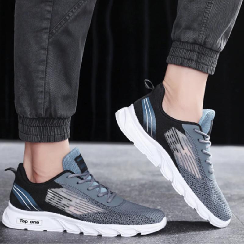Men Casual Shoes Flywoven Mesh Sneakers Breathable Fashion Men's Vulcanized Shoes Male Soft Sneakers Summer Casual Sports Shoes