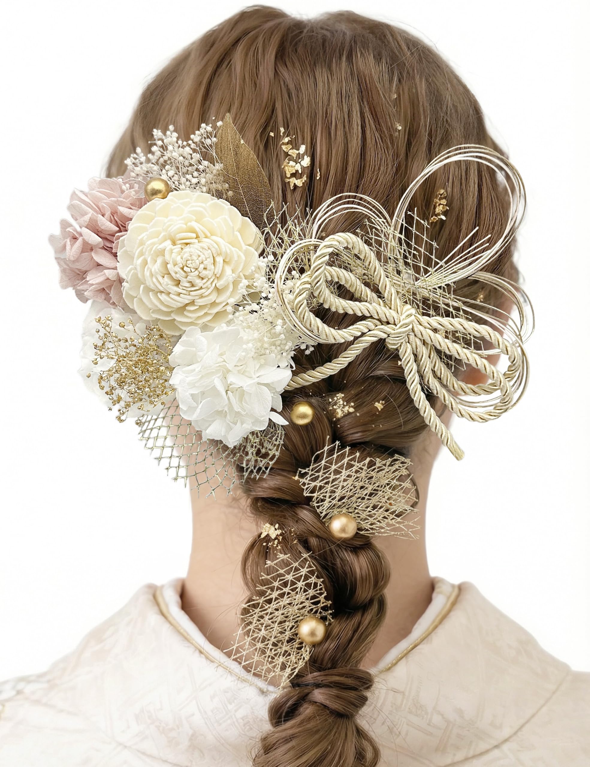 

[Doscpe] Hair Accessory for Coming-of-Age Ceremony, Graduation Ceremony, Furisode, Hakama, Japanese Clothing, Kimono, Wedding, Pre-wedding