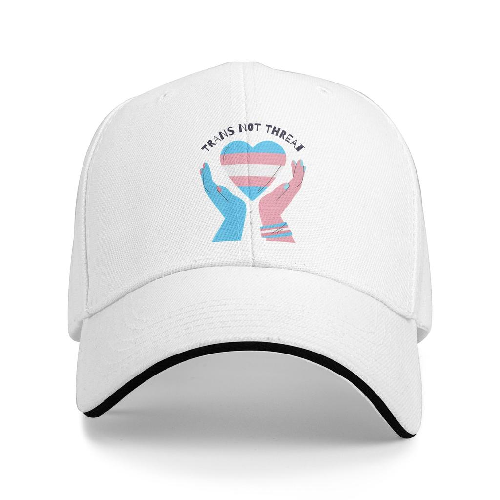 Transgender Pride LGBTQ Baseball Caps Casual Trans not Threat Sandwich Hats Unisex Polyester Caps Hat Outdoor