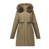 Medium and long waist pie overcomes women's winter new products, loose fashion hooded down cotton jacket women