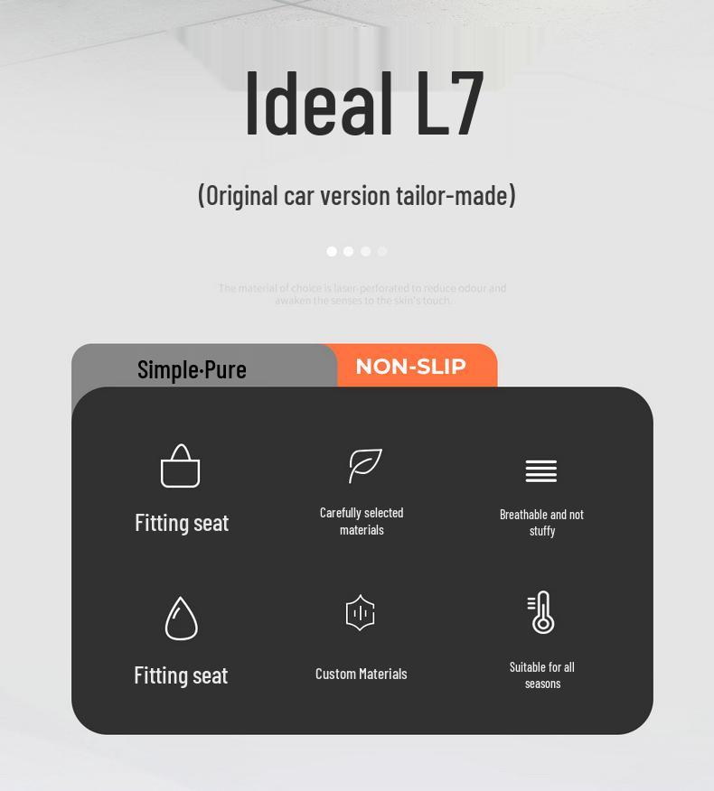 Ideal L7 Universal Suede Car Seat Cushion – Breathable, Four Seasons Cool Pad Cover
