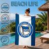 Hertha Bsc Berlin Crest Beach Towel, Quick-drying, Easy To Care For, Suitable for Both Fitness and Beach Vacations,Sports Essential