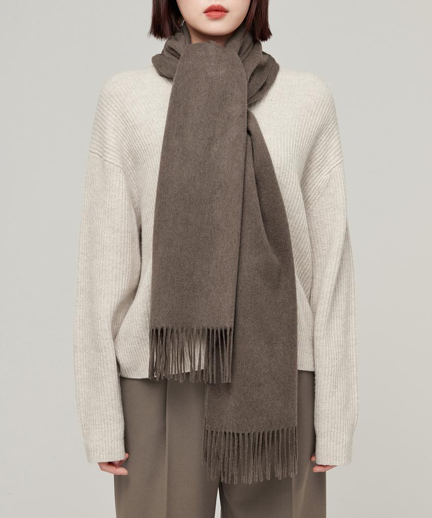 MUSINSA STANDARD 100% Merino Wool Scarf [Mocha]