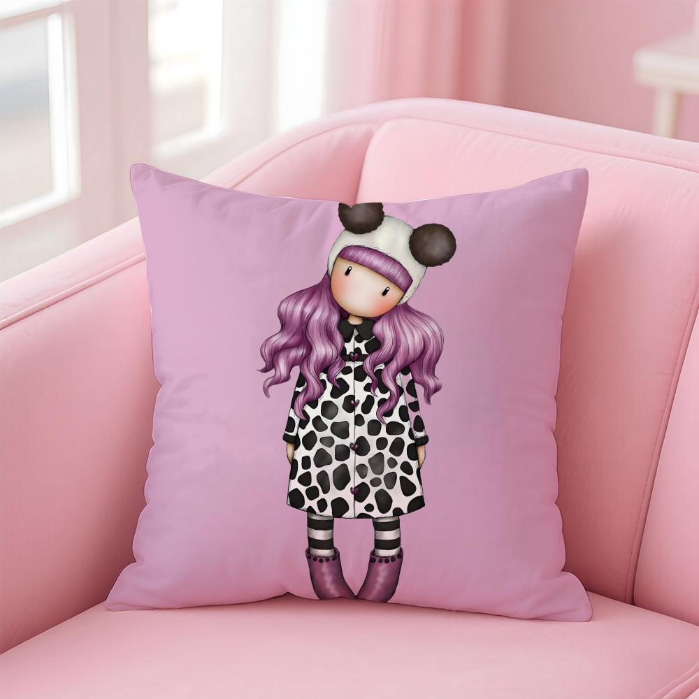 santoro Gorjuss Cushion Cover Linen Minimalist Cover Soft Decor for Sofa Home Room