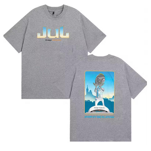 Fashion Rapper Jul Mens Tshirt Orange Velodrome Album 2026 Graphic T Shirt Men Women ONeck Cotton Short Sleeve Top Streetwear
