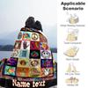 Theme Personalized Text Blanket Lightweight Personalized Blanket Durable Comfort Great for Couch Sofa Home Decor Bedding Four Seasons Multipurpose