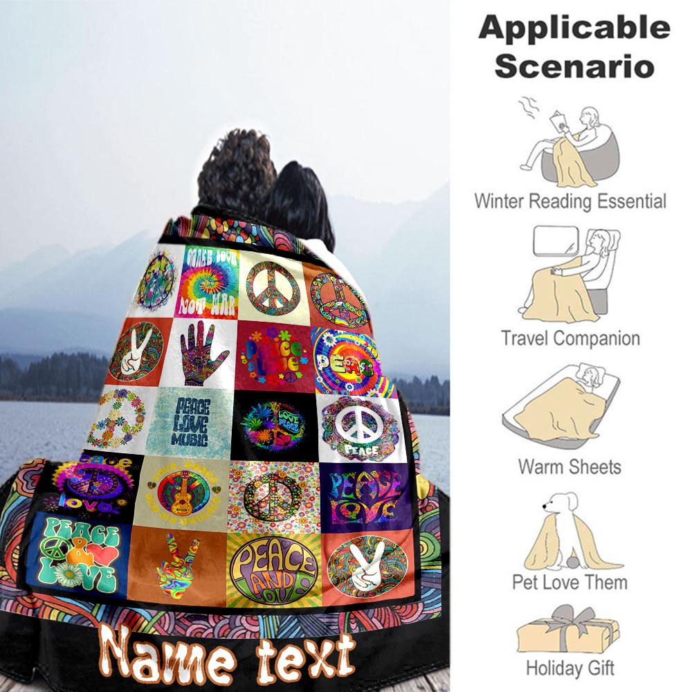 Theme Personalized Text Blanket Lightweight Personalized Blanket Durable Comfort Great for Couch Sofa Home Decor Bedding Four Seasons Multipurpose