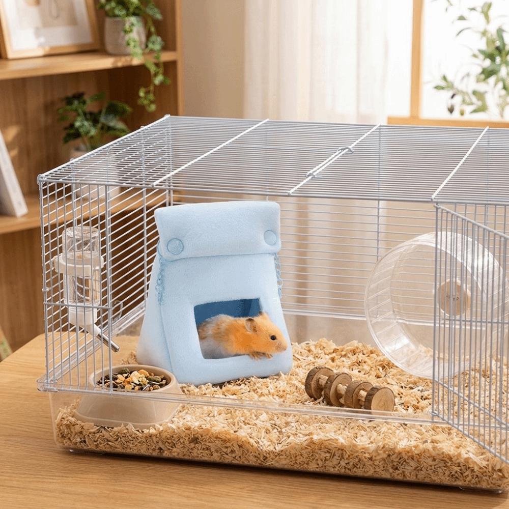 Warm Bread Bag Hamster Nest Windproof Plush Pet Bed Cute Hamster Cotton Nest  Cage Accessories