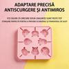 Multifunctional Silicone Candy Mold for Melted Cheese & Chocolate, Various Shapes, 14x14x1.5cm, Pink