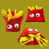 Cartoon Decorative Fries Hat Creativity Halloween Cap Novelty Photo Props Cap  Children