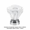 16pcs 25*30mm Cabinet Knobs Crystal Clear Glass Drawer Pulls Diamond Shape Cabinet Handles  Cabinets
