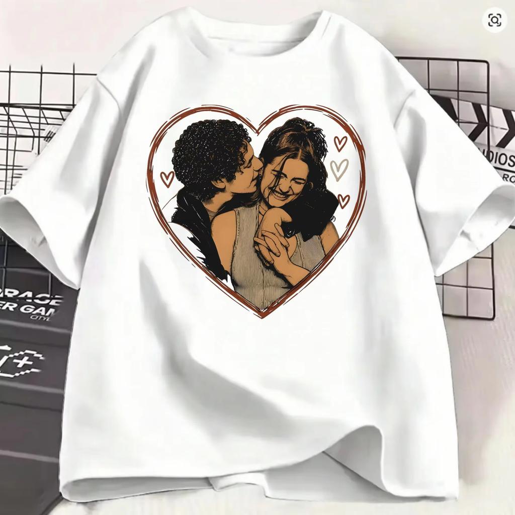 Unisexs TShirts OffCampus Vintage Cotton Tee Shirt Short Sleeve Summer Fashion T Shirts Round Neck Clothes Birthday Present