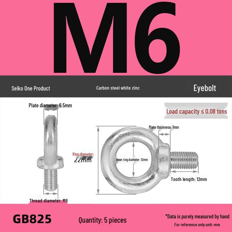 Lifting Eye Bolt Collection: Galvanized M8 & M10 with Ring for Mold
