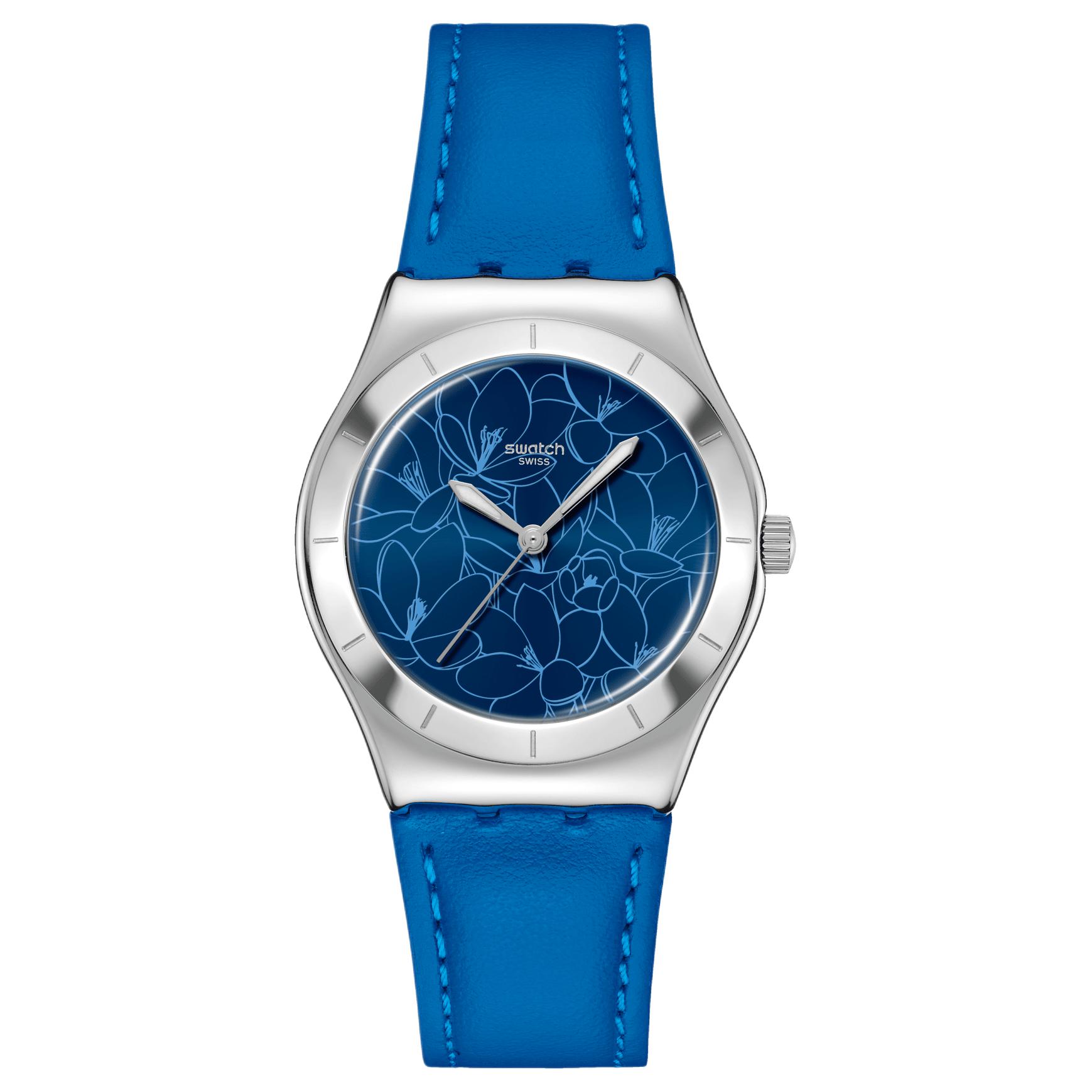 SWATCH Unisex Watch YLS235 Blue Dial