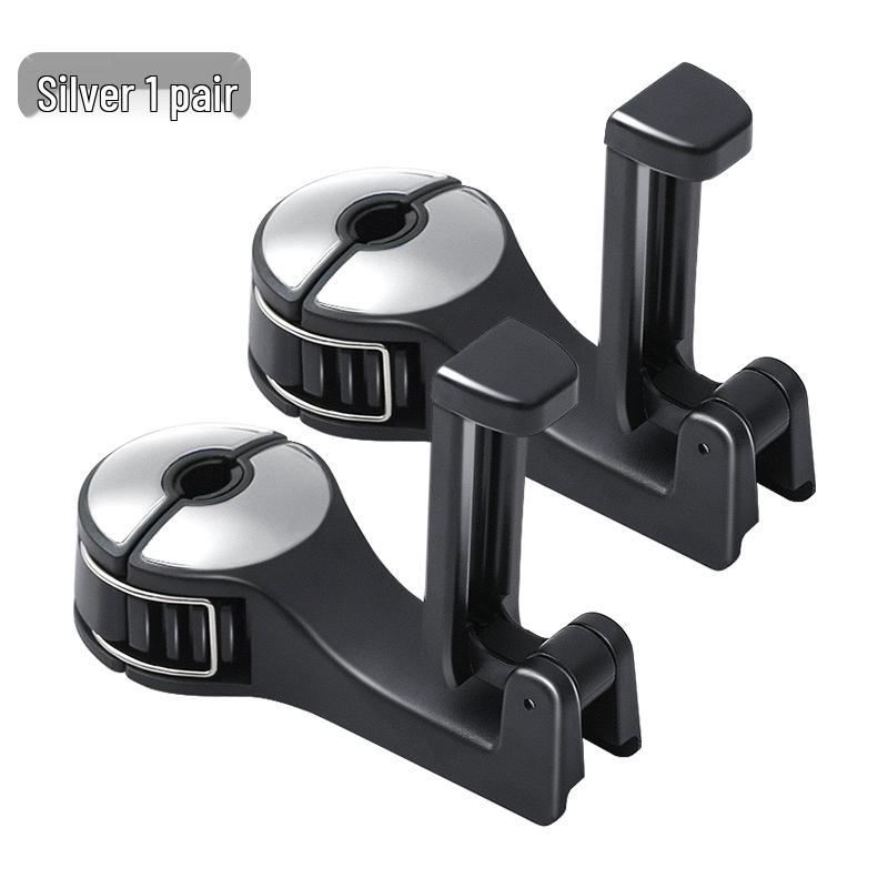 Multifunctional Car Hook & Seat Back Phone Holder with Hidden Storage