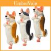 Figuras de Ação em Miniatura de PVC de Corgi e Husky com Design de Desenho Animado Para Colecionadores, Exibição e Lembrança