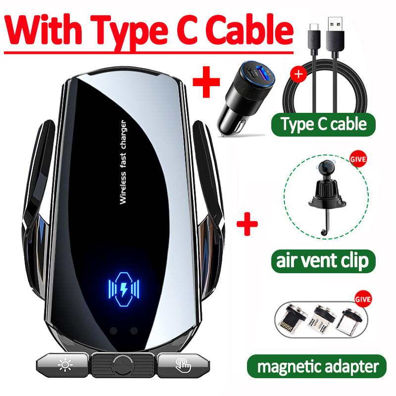 Быстрое автомобильное беспроводное зарядное устройство 300 Вт для Samsung Galaxy Note 20 — фото 26