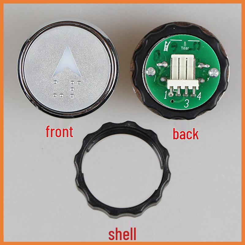 Совместимо с аксессуарами для кнопок лифта с шрифтом Брайля Xizi Otis BR32 и Hangzhou Xio BR32A/B. BR32A Red Light (Otis 3-wire)_Standard