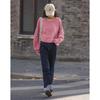 Demana Rose Pink Drop Shoulder Puff Sleeve Sweatshirt