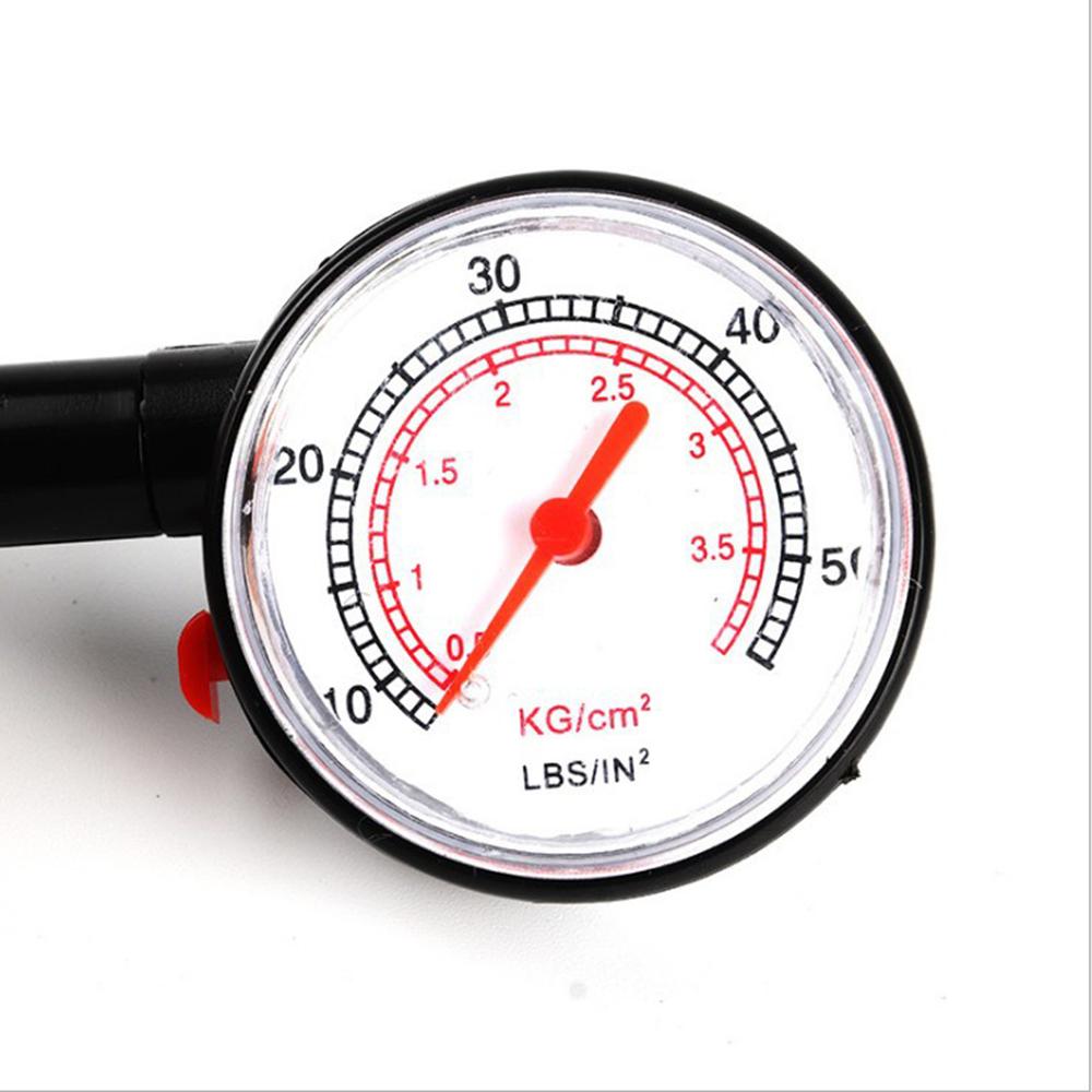 0-50 LBS Dial Wheel Tire Tyre Gauge Meter Pressure Measure Tester Safe And Durable For Cars Motorcycles Bicycles Use