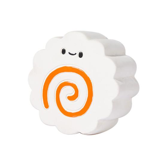 Latex Dog Chew Toy Squeaky Puppy Teething Toy Cute Food Shape Teeth Cleaning Toy for Aggressive Chewers Dogs Boredom Relief