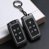 Metal Car Key Case Remote Cover Shell Holder Keyring Fob for Land Rover Range Rover Sport Evoque Freelander Velar Discovery LR5