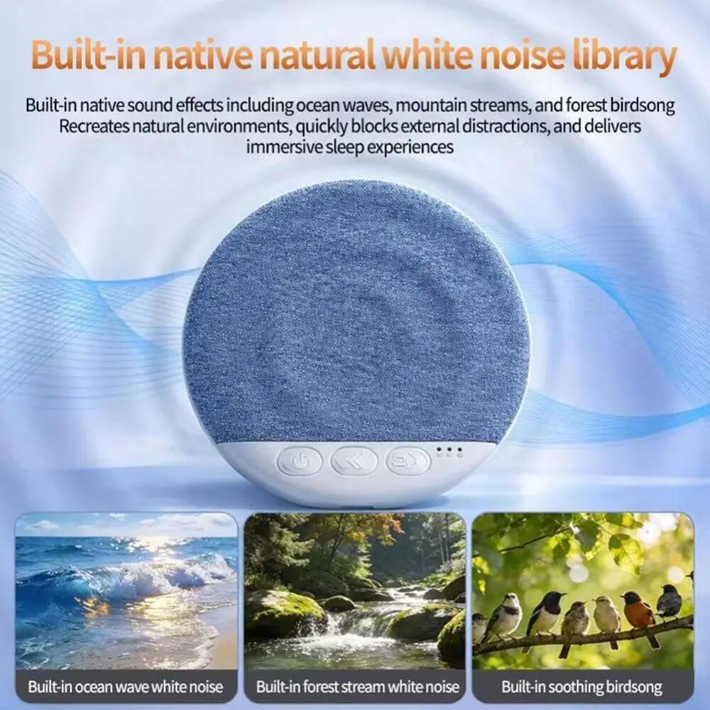X3pro Mini Sleeping Speaker Bluetooth 5.4 Ultra Thin Bedroom Pillow Speaker Under Pillow Sound Machine with White Noise 30/60/90 Min Timers