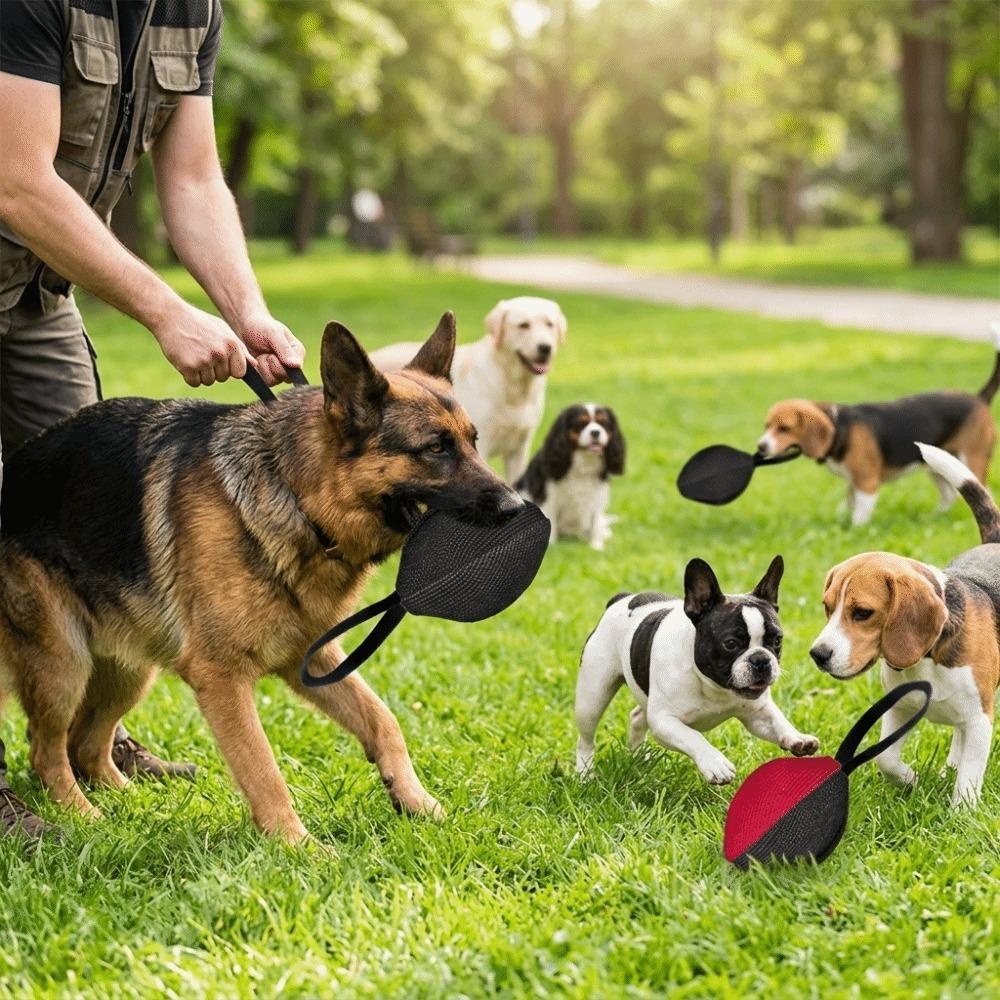 

Tough Woven Texture Dog Training Toy Multi-color Patchwork Pet Bite Tug Toy Outdoor Exercise чорний
