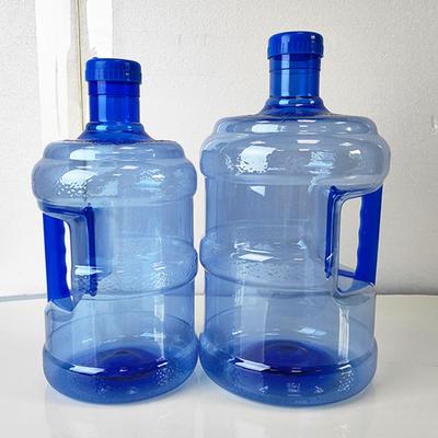 5L/7.5L Thickened PET Water Bottle Jug Reusable Portable Mineral Water Container Outdoor Car Storage Bucket Dispenser Large Capa