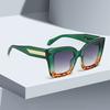 Latest In Classic Vintage Sunglasses for Women Fashion Square Shape Frame Gradient Sunglasses with Golden Arrows for Women
