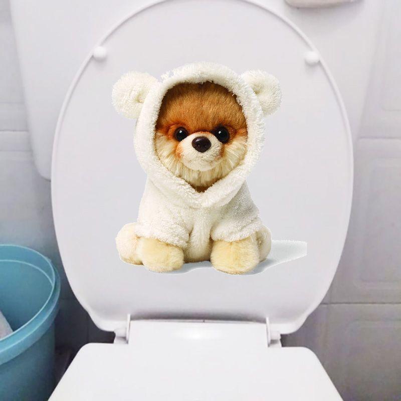 Animal Wall Sticker Bathroom Toilet Decor Living Room Cabinet Refrigerator Home Decoration Water-proof Decal