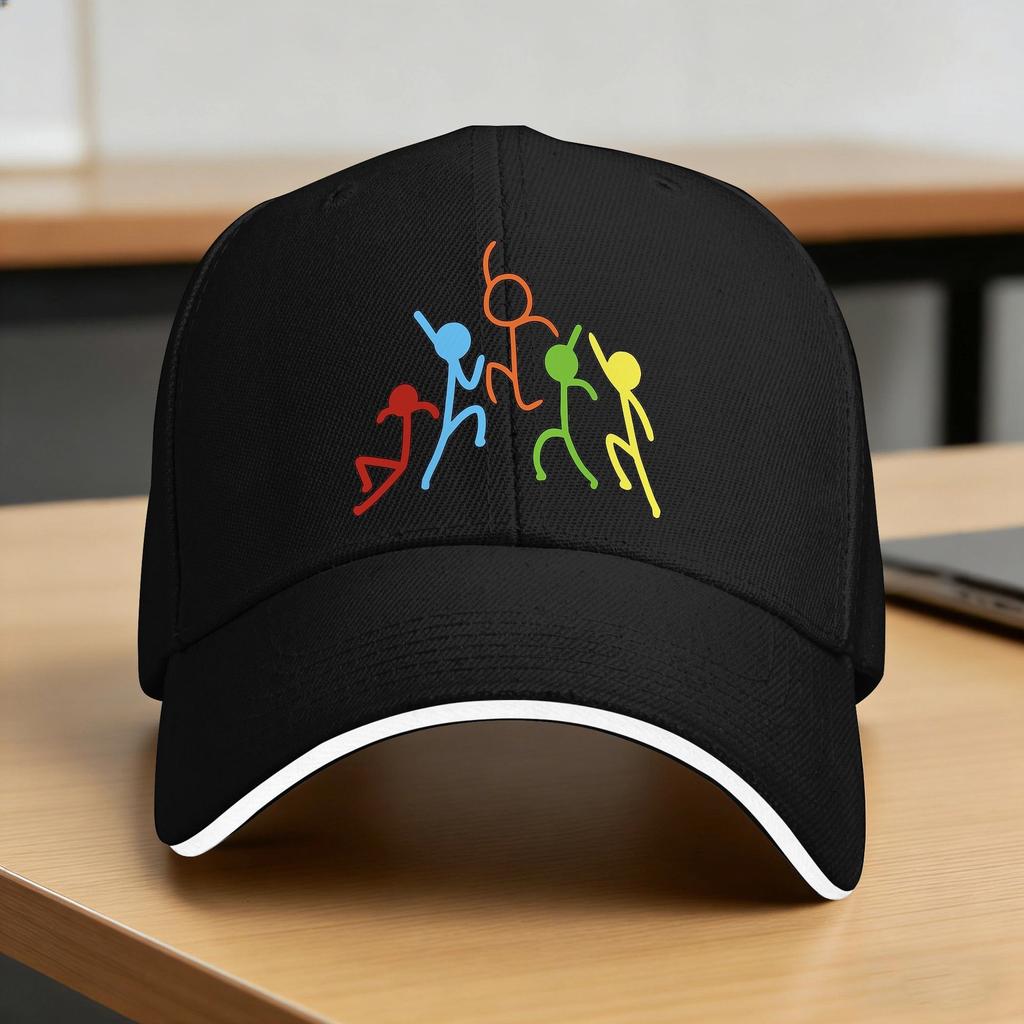 Alan Becker Gaming Figting Baseball Cap Running Hippie Fitted Retro Design Sun Trucker Hat Men Adult Breathable Baseball Caps