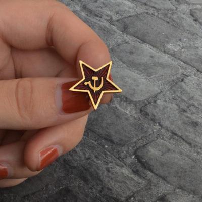 2 szt. Komunistyczna broszka radziecka odznaka i symbol broszka radzieckie logo marksizmu mikro rozdział
