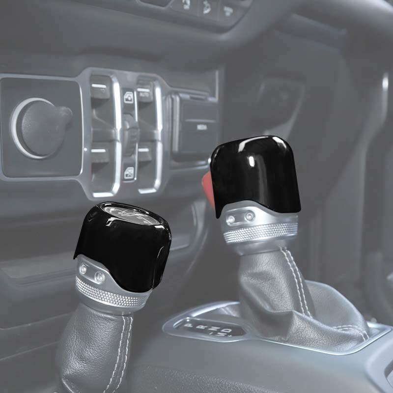 Car 4WD Gear Head Decoration Cover Stickers For Jeep Wrangler JL for JT Gladiator 2018 Up ABS Interior Accessories