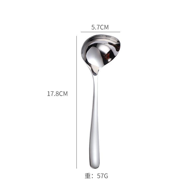 304 Stainless Steel Soup Spoon Deepen Thickened Large Capacity