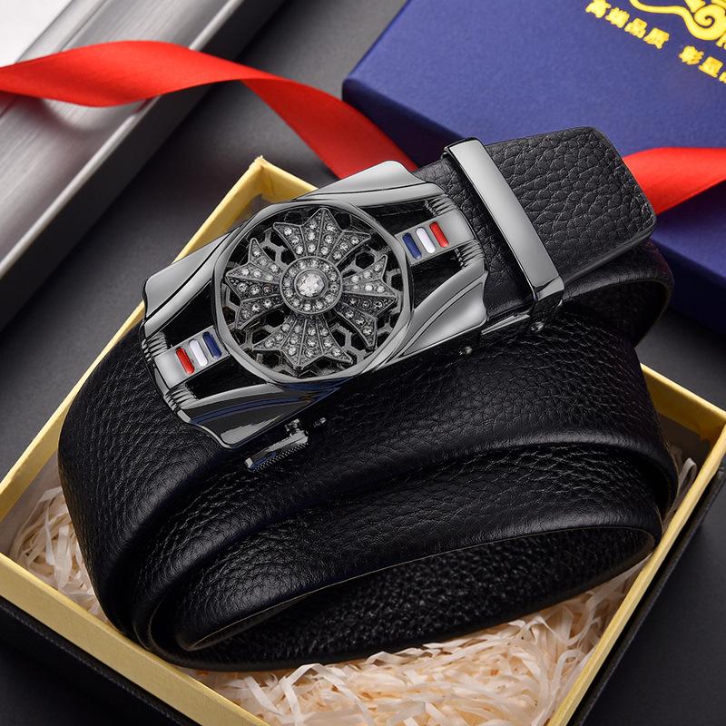 

Ремень Times Come And Go для мужчин с украшениями, деловой и повседневный ремень для мужчин 120cm