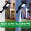 Solar Street Light Super Bright Outdoor 156LED Wall Lamp Waterproof Motion Sensor Garage Garden Fence