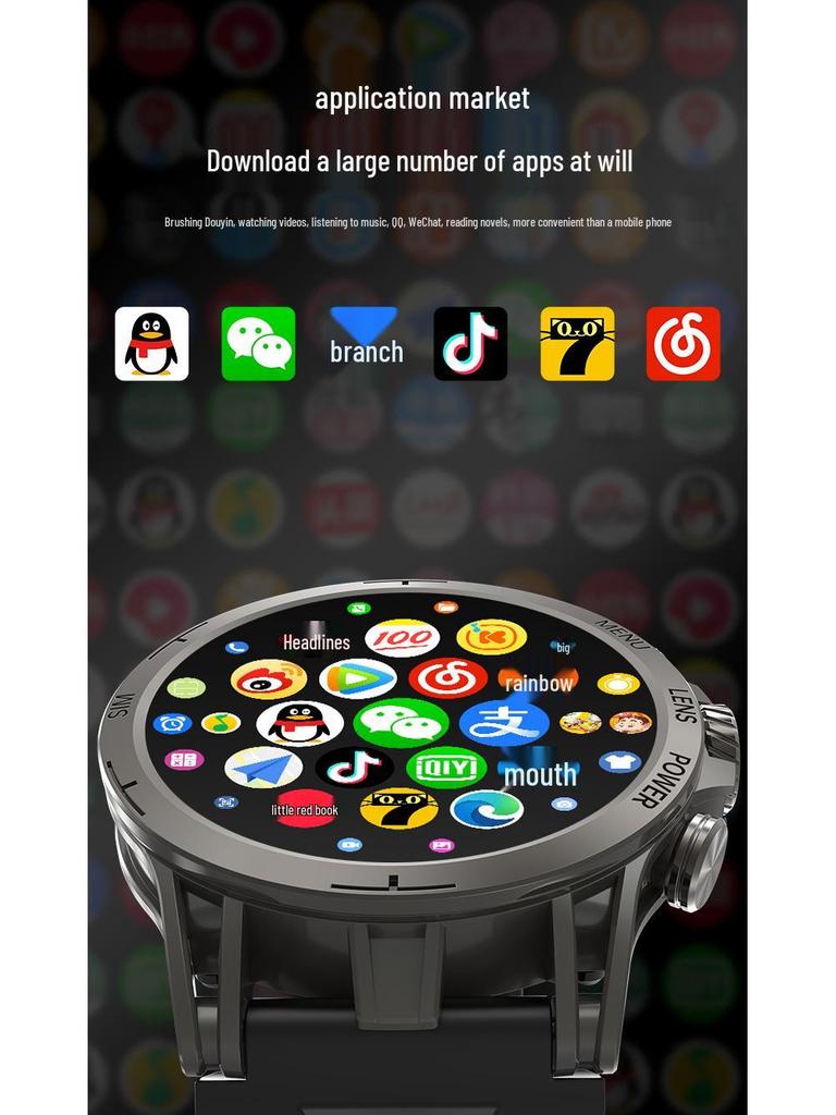 5G Smartwatch with Rotating Camera, Video Playback, Game Support, and Q85C Positioning