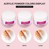 Nail Art Powder Kit 12 Colors Glitter White Clear French Acrylic for Beginners Home Use Full Set
