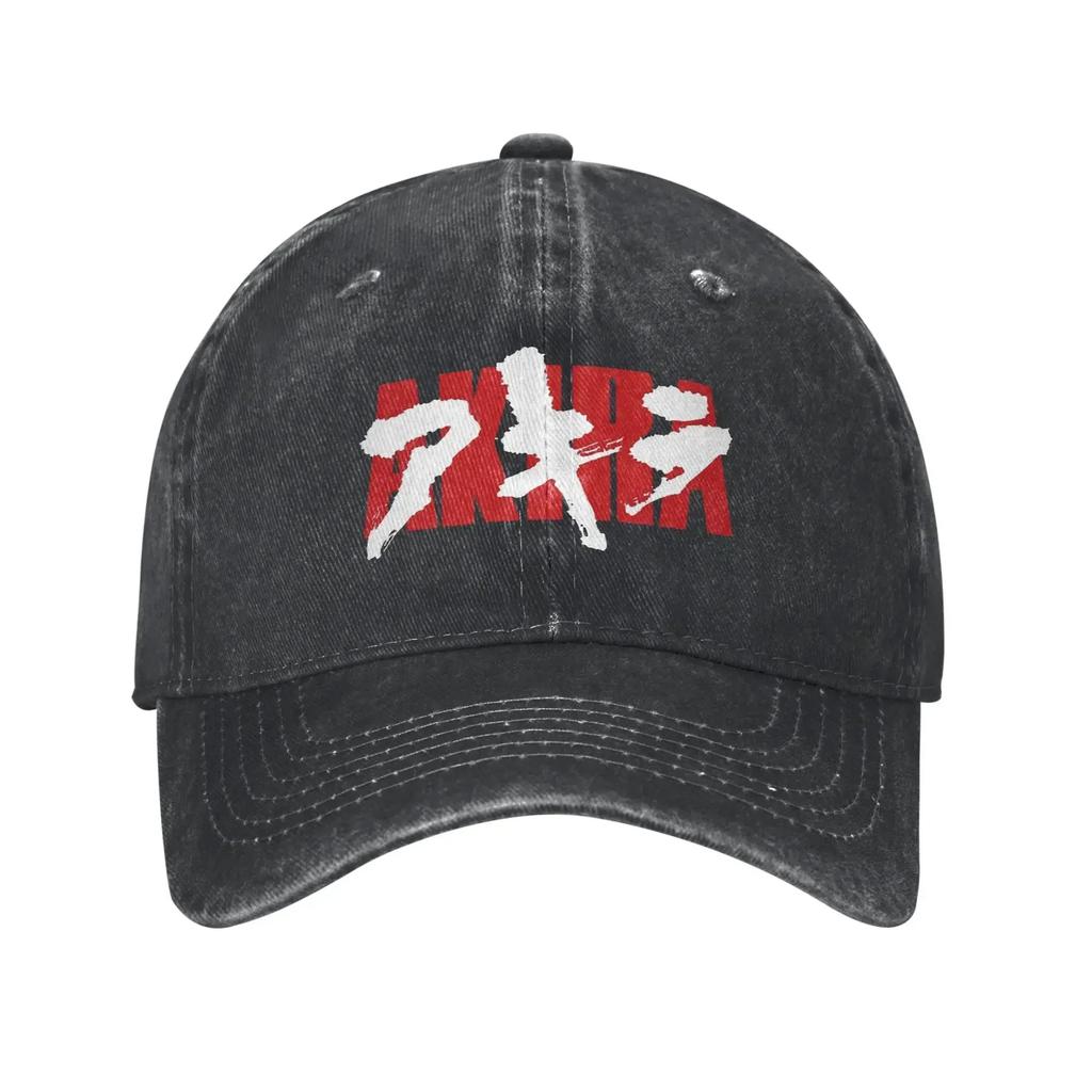 Bloody Akira Washed Baseball Cap  y2k Cute Sun Trucker Hat Spring Men Adult Hiking Fishing Baseball Caps