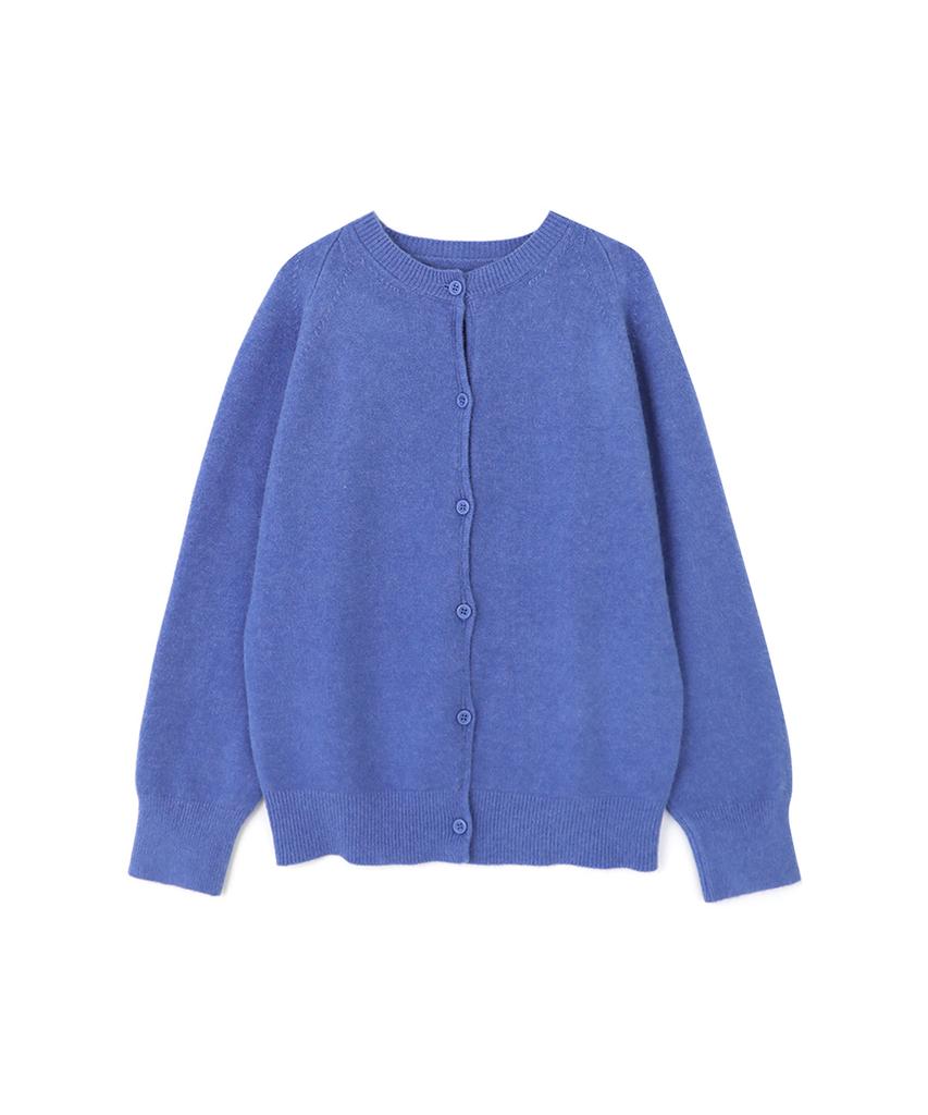 Vascara Round Neck Button Knit Cardigan (4Colors)